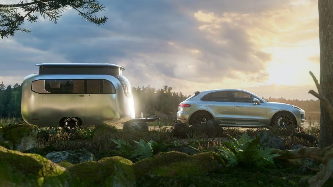 Conheça o trailer futurista da Airstream feito com a Porsche que cabe na garagem